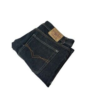 Ablanche Embellish y2k Straight Cut Denim Jeans,Stone Wash Black baggy size 40